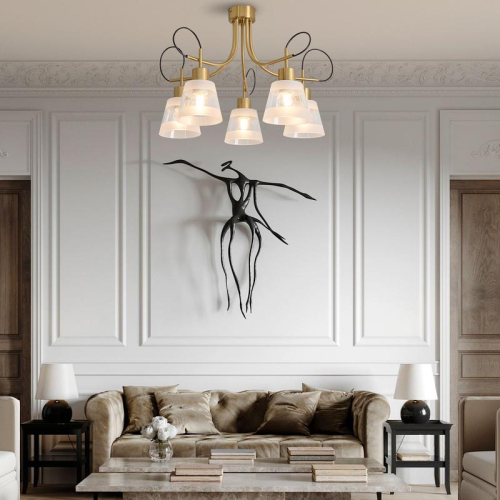 Светильник Caramel 5х60Вт E27 IP20 подвесной Freya FR5522PL-05BS