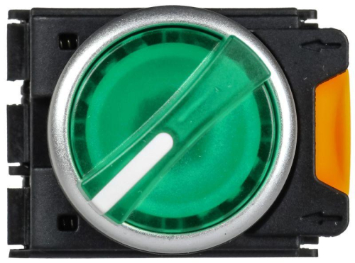 Переключатель 2 полож. 1НО+1НЗ с подсветкой зел. MASTER IEK MI-SW60-11XD-3-14-2-K06