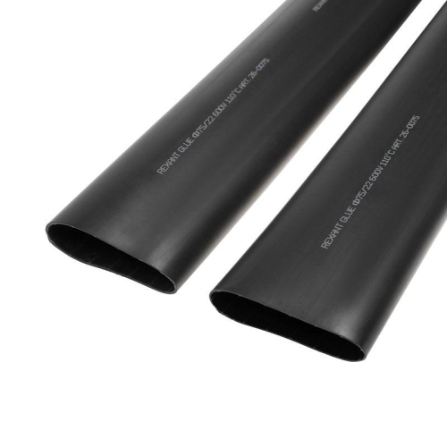 Трубка термоусадочная среднестен. клеевая 75/22 (3-4:1) черн. 1м Rexant 26-0075