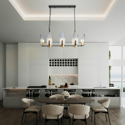 Светильник Ollie 8х40Вт E14 IP20 подвесной Freya FR5525PL-08GB