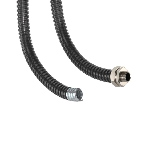 Металлорукав в герметичной ПВХ изоляции DN 50мм Dвн. 50.5мм Dнар. 57.0 черн. (уп.25м) DKC 6071R-050N