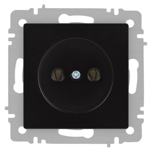 Розетка 1-м СП Accent 6-201-05 16А IP20 250В 2P антрацит Intro Б0063665