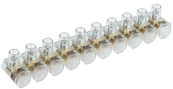 Зажим винтовой концевой изолированный КЗВИ 10 кв.мм (10х1) IEK UZVK-10-10