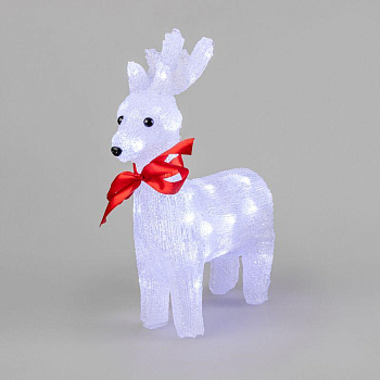 Фигура светодиодная акриловая "Олененок" 30х14х35см 40LED бел. 1Вт 4.5В IP20 элементы питания 3хAA (не в компл.) Neon-Night 513-321
