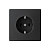 Розетка ArtGallery 16А с заземл. механизм карбон SE GAL001043