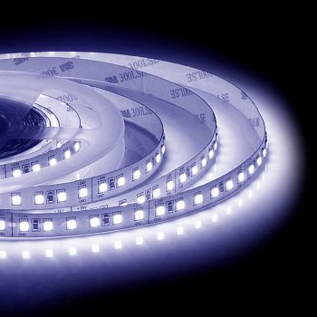 Лента светодиодная 24В 16Вт/м smd2835 120диод/м IP20 1500лм/м холод. бел. 6500К (уп.5м) Apeyron 00-343