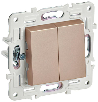 Выключатель перекрестный 2-кл. SKANDY 10А SK-V06Sa песочн. IEK SK-V23-0-10-K98