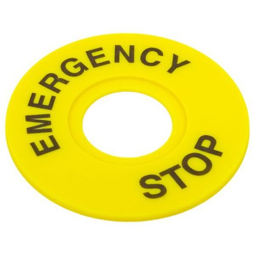 Табличка для кнопок 22мм "EMERGENCY STOP" EKF scep-es