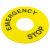 Табличка для кнопок 22мм "EMERGENCY STOP" EKF scep-es Табличка для кнопок 22мм "EMERGENCY STOP" EKF scep-es