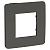 Рамка 1-м UNICA STUDIO дым.-сер./антрацит SchE NU280222