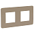 Рамка 2-м UNICA STUDIO песочн./бел. SchE NU280426