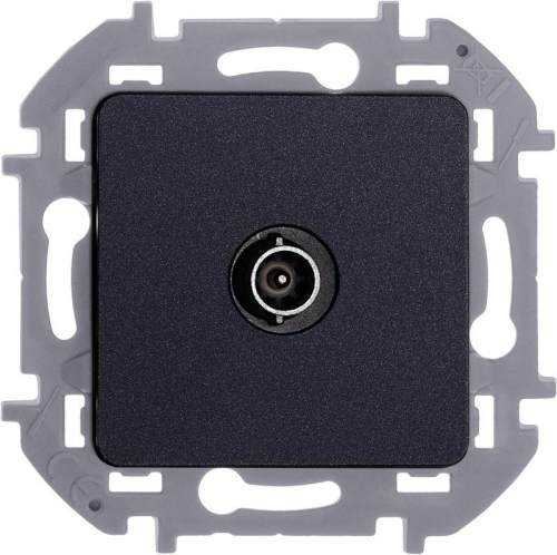 Розетка телевизионная проходная TV Inspiria 14дБ 5-862мГц механизм антрацит IEK 673863