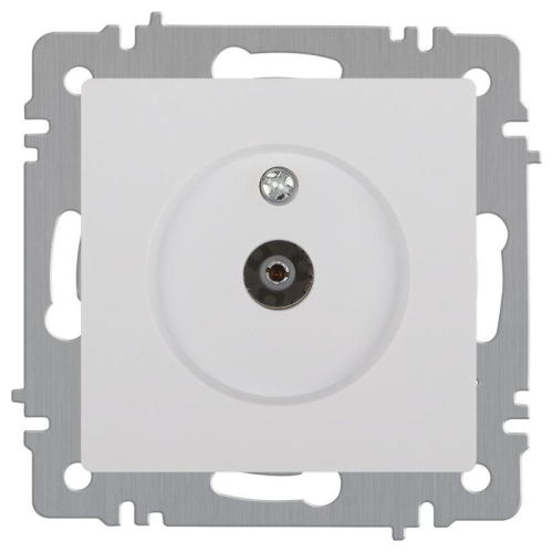 Розетка телевизионная одиночная TV СП Accent 6-301-01 IP20 бел. Intro Б0063601
