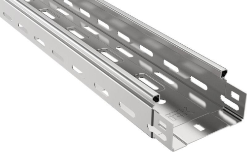 Лоток листовой перфорир. 100х50 L3000 сталь 1.2мм оцинк. IEK CLP10-050-100-120-3