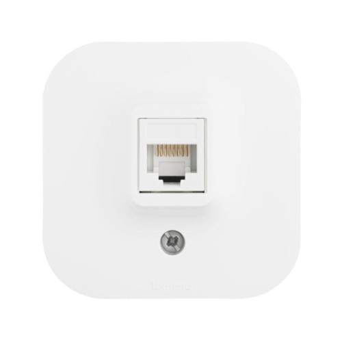 Розетка компьютерная 1-м ОП Quteo RJ45 кат.5E UTP бел. IEK 782224