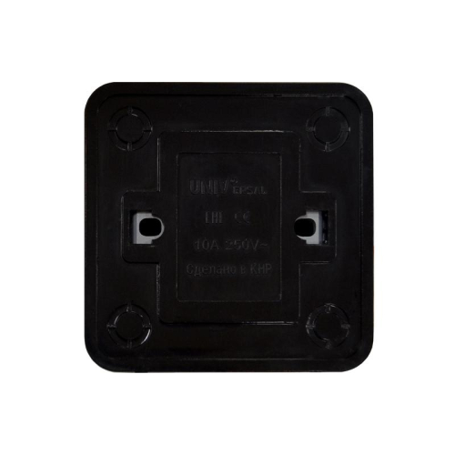 Выключатель 1-кл. ОП Олимп 10А IP20 черн. Universal 2209