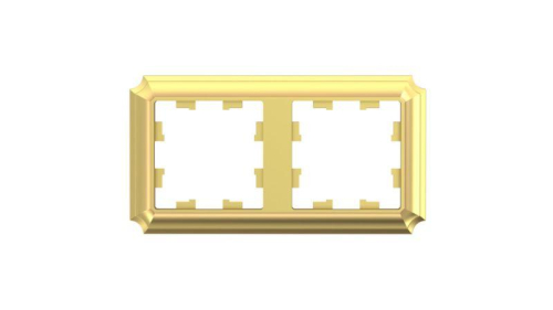 Рамка 2-м AtlasDesign Antique универс. зол. SE ATN101602