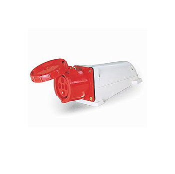 Розетка стационарная ОП PPC 134 63А 4п 3Р+РЕ 380В IP67 Pro JazzWay 5072770
