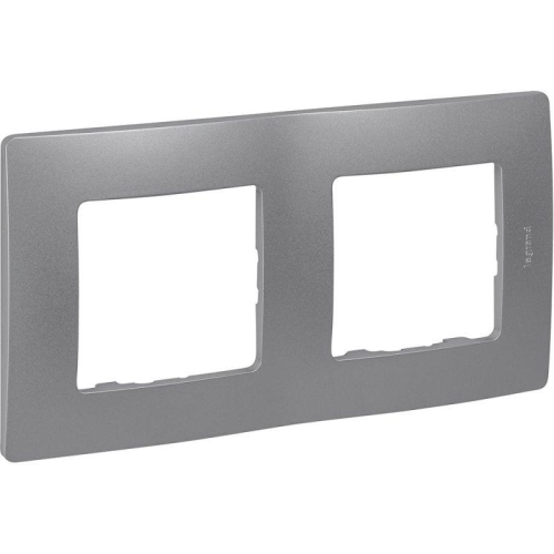 Рамка 2-м Etika алюм. IEK 672552