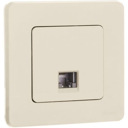 Розетка телефонная Inspiria RJ11 механизм сл. кость IEK 673821