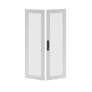Дверь двустворчатая для IT-CQE 1600х600 перфорир. RAL7035 DKC RGITCPMD1660
