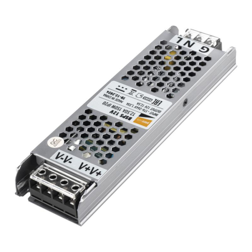 Блок питания для светодиод. ленты BSPS 150Вт 12.5А 12В IP20 метал. JazzWay 5024397