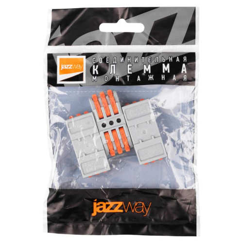 Клемма монтажная СМК PTC-3P 4233 BL/3 450В 32А 0.08-2.5(4.0)кв.мм JazzWay 5073708