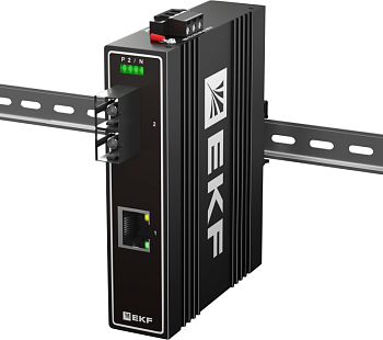 Медиаконвертер 10/100/1000Base-TX в 1000Base-X разъем SC двойн. одномодовое оптоволокно 1550нм TSX EKF TSX-MC1-1GX1GT-SC