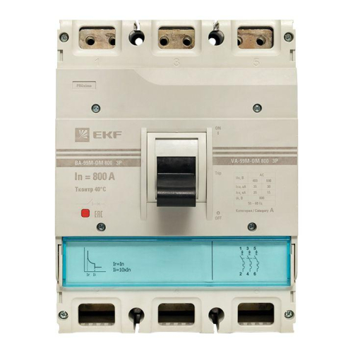 Выключатель автоматический 3п 800/800А 35кА ВА-99М РМРС PROxima EKF mccb99-800-800m-om