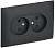 Розетка 2-м SKANDY 10А без заземл. защ. шторки в сборе SK-R09G графит IEK SK-R23-10-K53-F