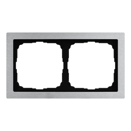 Рамка 2-м ArtGallery Pure метал. алюм. SE GAL312102