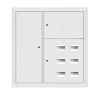 Щит этажный 6кв. слаботочка слева RAL9003 (1000х950х160) PROxima EKF mb29-v-6z-ral9003