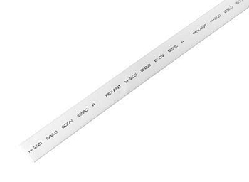 Трубка термоусадочная ТУТ нг 12.0/6.0 бел. 1м REXANT 21-2001