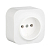Розетка 1-м ОП Quteo 16А IP20 2P без заземл. без защ. шторок бел. IEK 782210