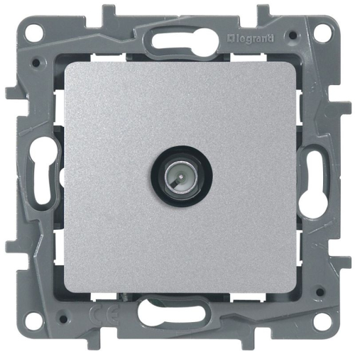 Розетка телевизионная оконечная TV СП Etika 5дБ 5-862МГц механизм алюм. IEK 672465