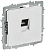 Розетка компьютерная СП BRITE РК10-БрАБ RJ45 кат.5E механизм арктич. бел. IEK BR-K10-1-K91