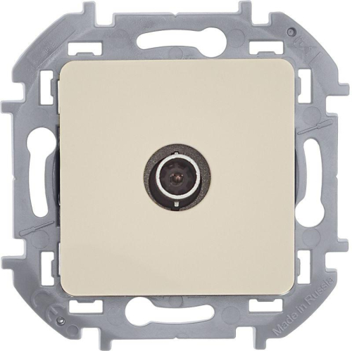 Розетка телевизионная TV Inspiria 2дБ 0-2400мГц с топологией "звезда" механизм сл. кость IEK 673851