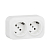 Розетка 2-м ОП Quteo 16А IP20 250В 2х2P+E с заземл. без защ. шторок бел. IEK 782233