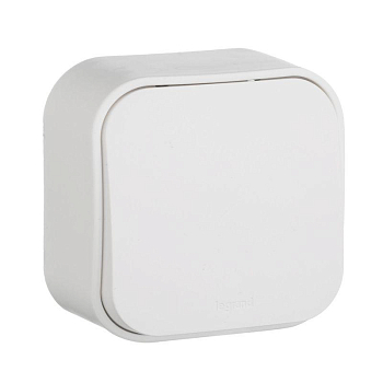 Переключатель проходной 1-кл. ОП Quteo 10А IP20 10AX бел. IEK 782204