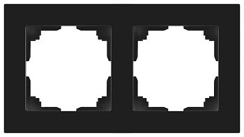 Рамка 2-м СП Accent 6-502-05 антрацит Intro Б0063760