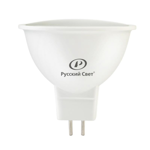 Лампа светодиодная RS LED GU5.3 5W 12V 5Вт рефлектор 3000К GU5.3 450лм 12В Ra90 Русский Свет 20011345140