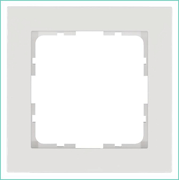Рамка 1-м G-Classic бел. глянцевый Jasmart G1001W