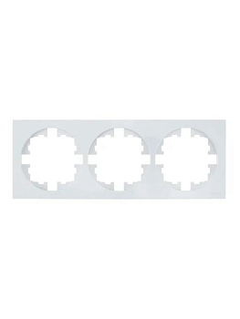 Рамка 3-м OSEN горизонт. квадрат бел. LEZARD 743-0200-148