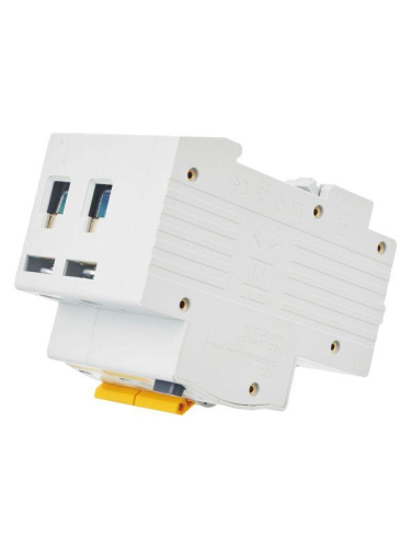 Выключатель автоматический дифференциального тока 2п C 10А 10мА тип AC 4.5кА АД-12 KARAT IEK MAD10-2-010-C-010