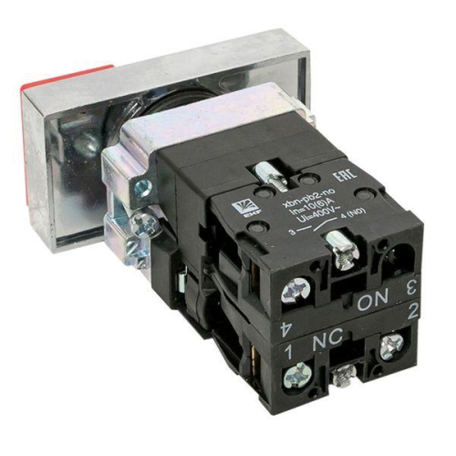 Кнопка LAY5-BW8465 "I-O" прямоугольная 230В NO+NC PROxima EKF pbn-bw8465