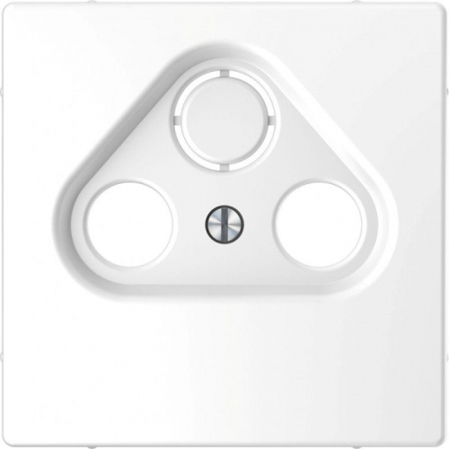 Накладка центральная Merten D-Life TV розетки 2/3 отв. SD бел. лотос SchE MTN4123-6035