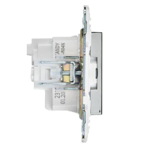Розетка SKANDY 16А с заземл. защ. шторки SK-R04N никель IEK SK-R14-16-K50