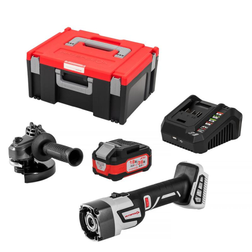 Машина шлифовальная угловая аккумуляторная УШМ-125/36ММ МультиМАКС 36В с бесщеточным (вентильным) двигателем + МультиБОКС 150 ИНТЕРСКОЛ 900.2.1.41