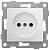 Розетка 1-м СП Bravo 16А 250В без заземл. защ. шторки механизм бел. GUSI С10Р2-001