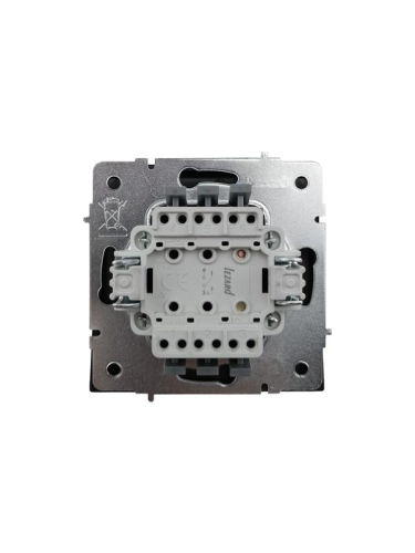 Выключатель 1-кл. СП ZIMA IP20 10А безвинт. зажим черн. бархат LEZARD 704-4288-100QC